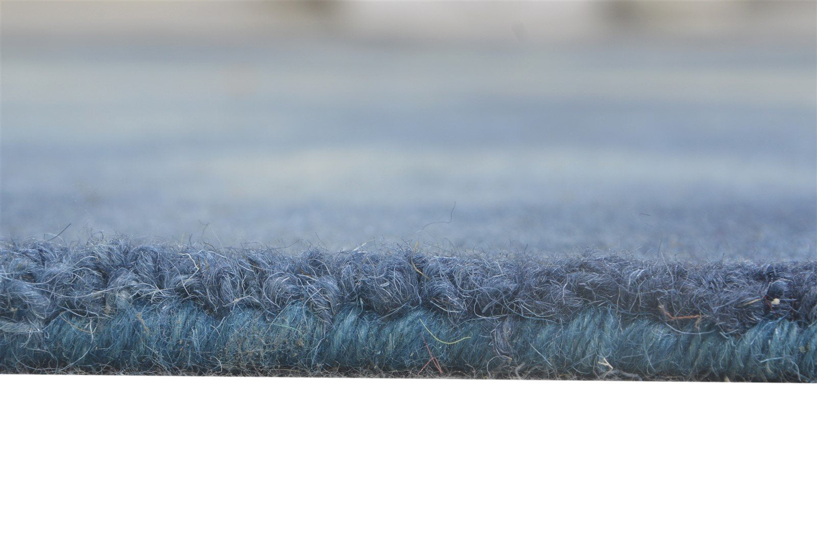 Hand Tufted Blue Wool Rug 5' X 8' Modern Shibori Tie Dye Room Size Carpet   7865204736149