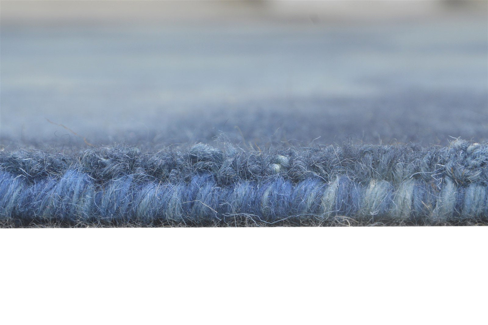 Hand Tufted Blue Wool Rug 5' X 8' Modern Shibori Tie Dye Room Size Carpet   7865205194901