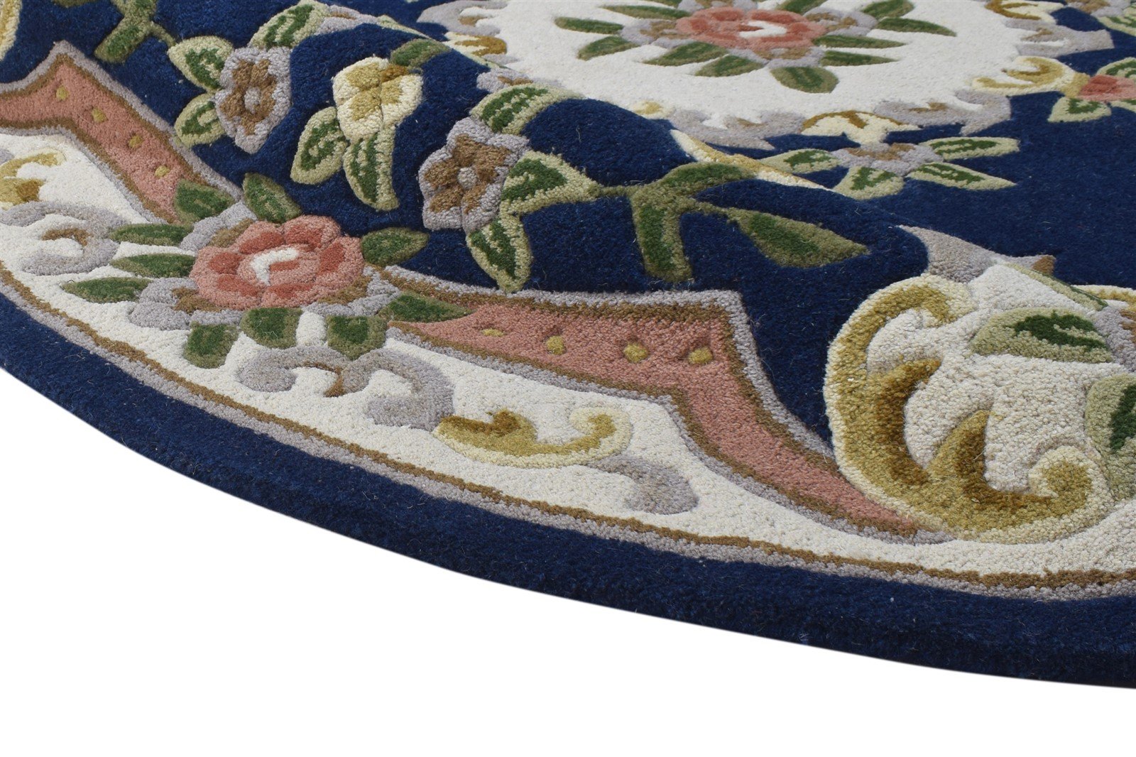 Hand Tufted Blue Wool Rug 6' X 6' Persian Abbuson Oriental Room Size Carpet   7865008586901