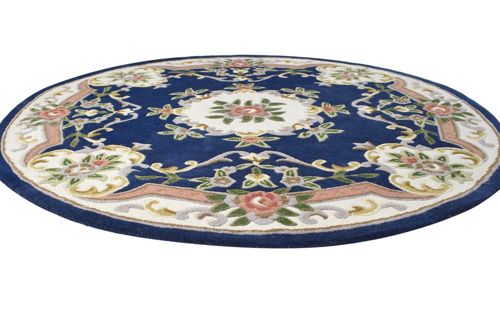 Hand Tufted Blue Wool Rug 6' X 6' Persian Abbuson Oriental Room Size Carpet   7865008586901