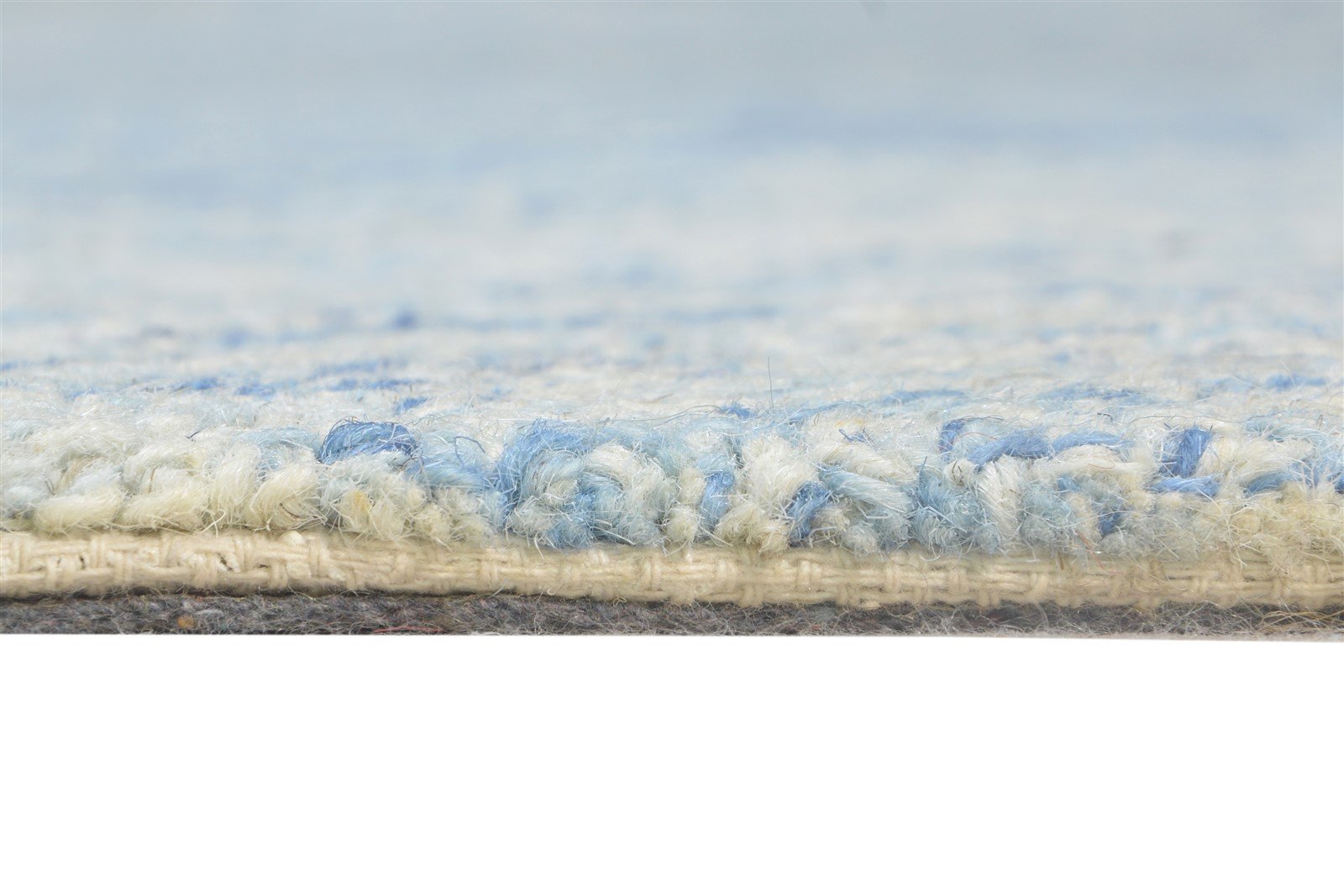 Hand Tufted Blue Wool Rug 8' X 11' Modern European Circles Large Carpet   7865111576725