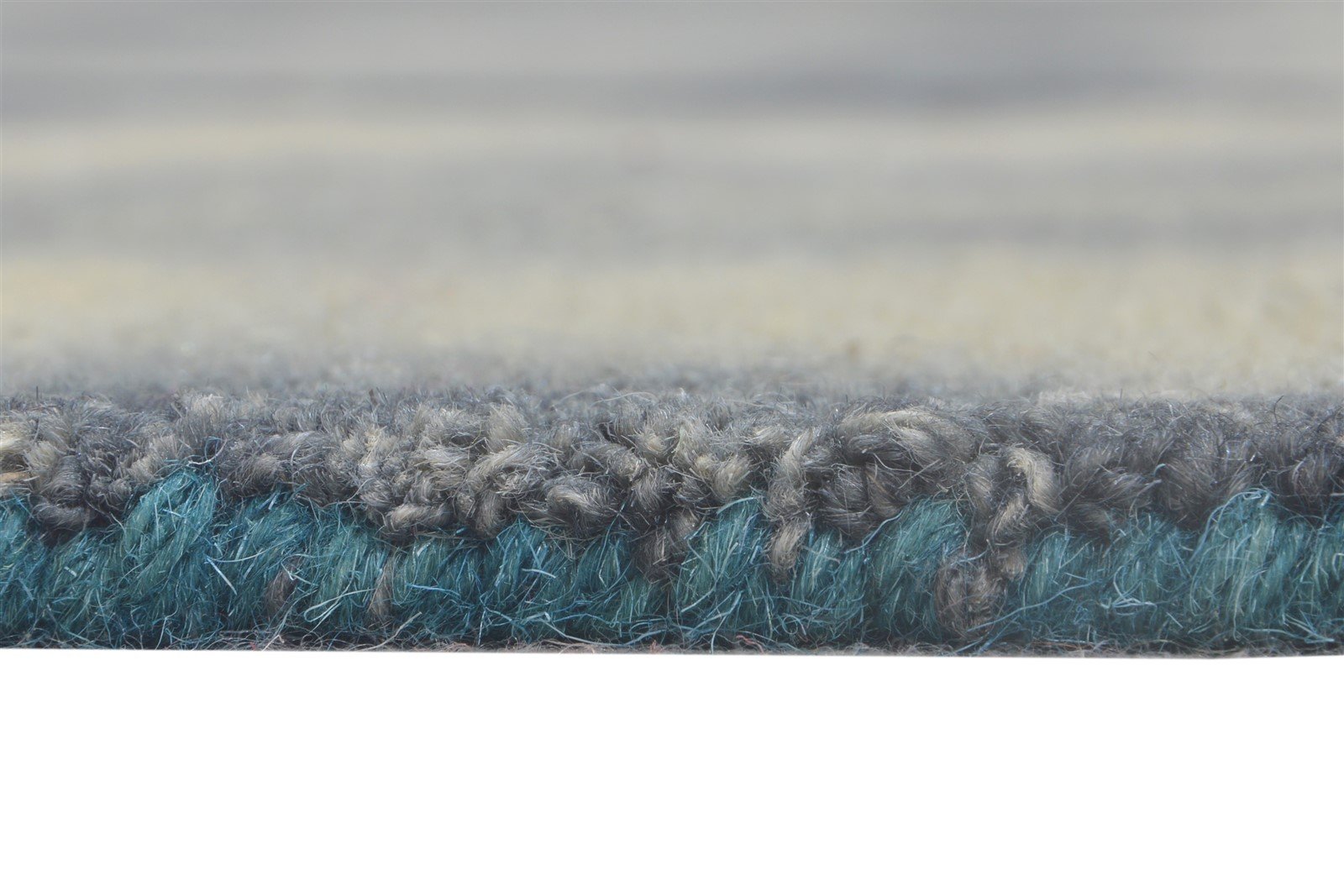 Tess Hand Tufted Charcoal Wool Rug 5' X 8' Modern Shibori Tie Dye   7865171804309