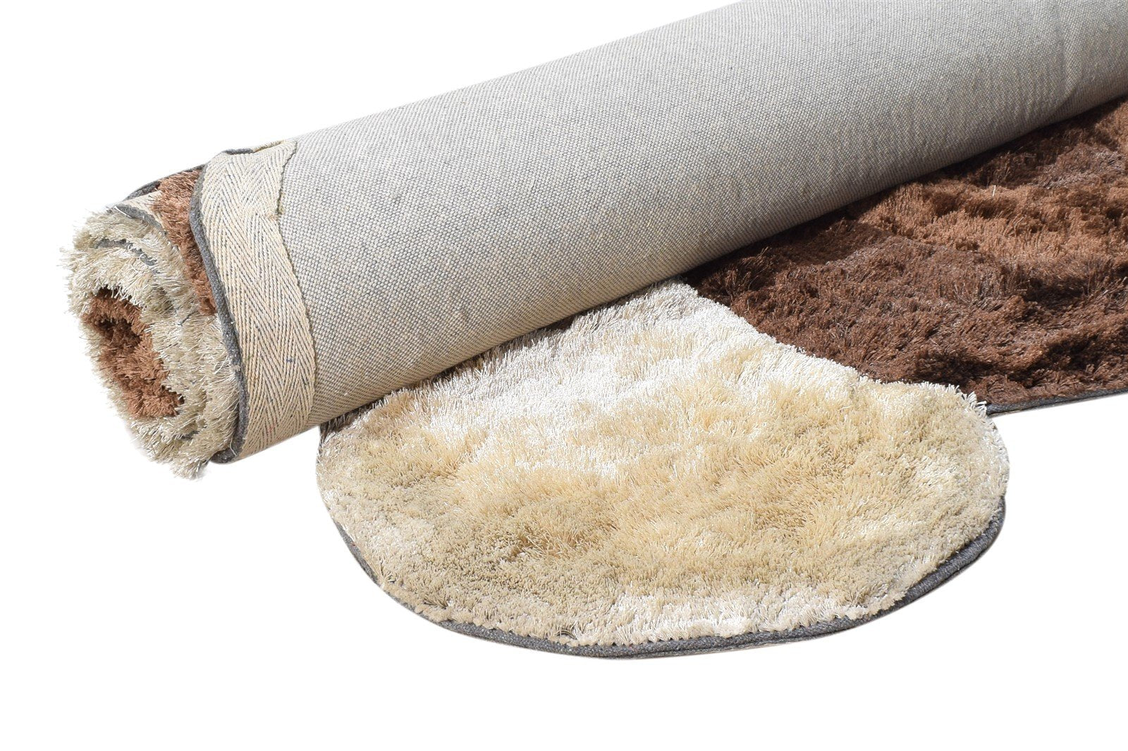 Rachelle Hand Tufted Chocolate Polypropylene Rug 6X8 Modern Scandinavian Abstract   7865054593173