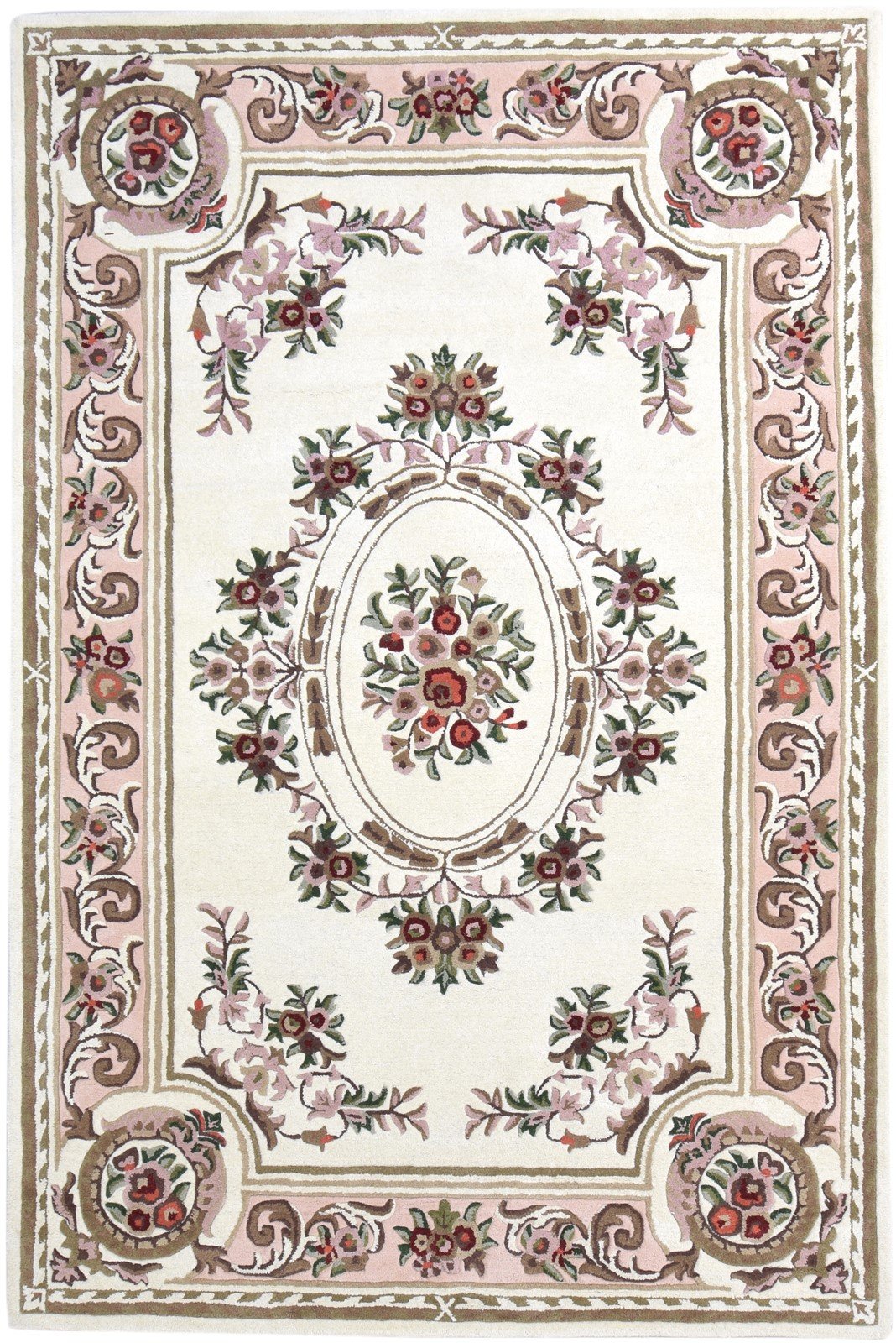 Hand Tufted Cream Wool Rug 7' X 10' Persian Abbuson Oriental Large Carpet   7865073467541