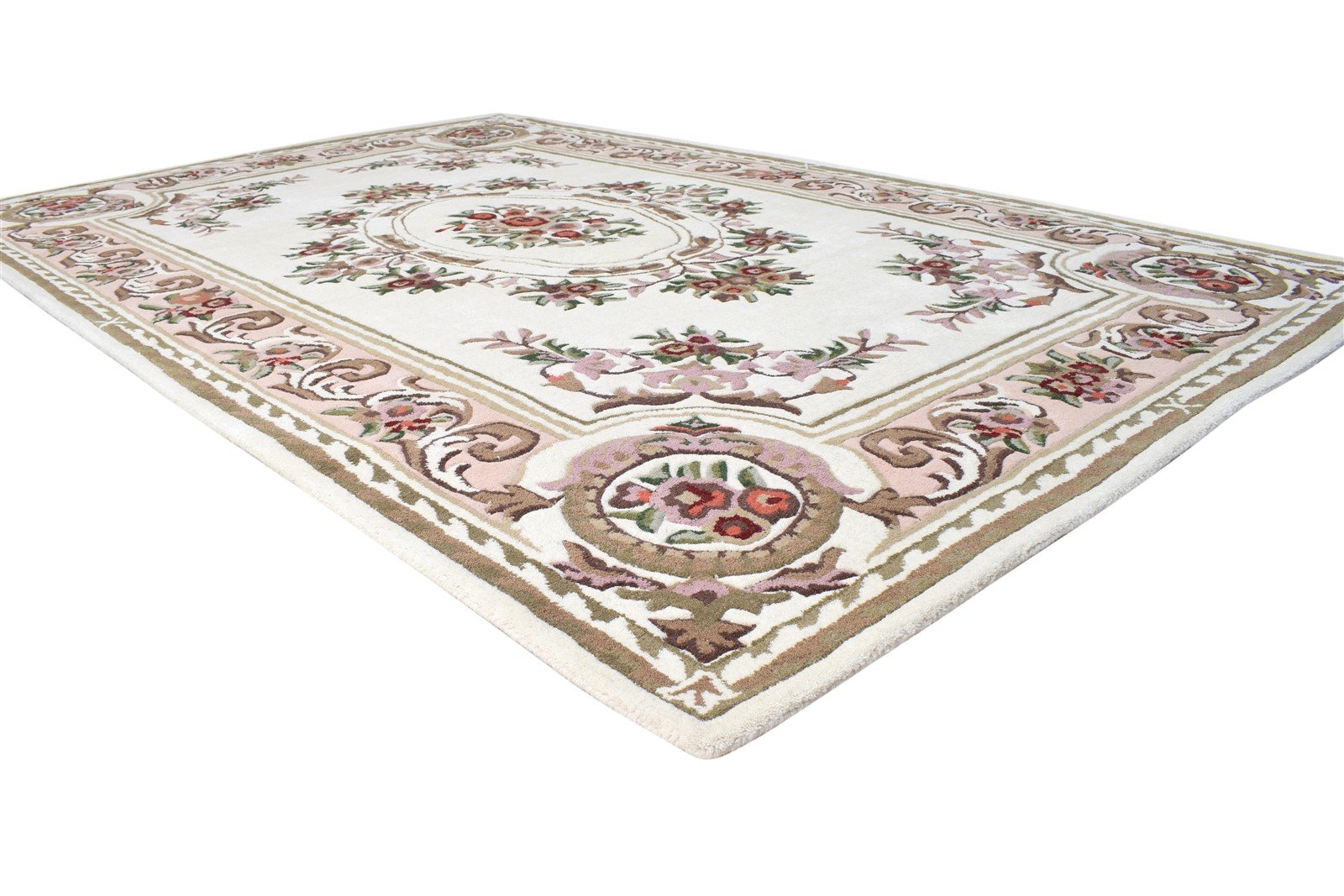 Hand Tufted Cream Wool Rug 7' X 10' Persian Abbuson Oriental Large Carpet   7865073467541