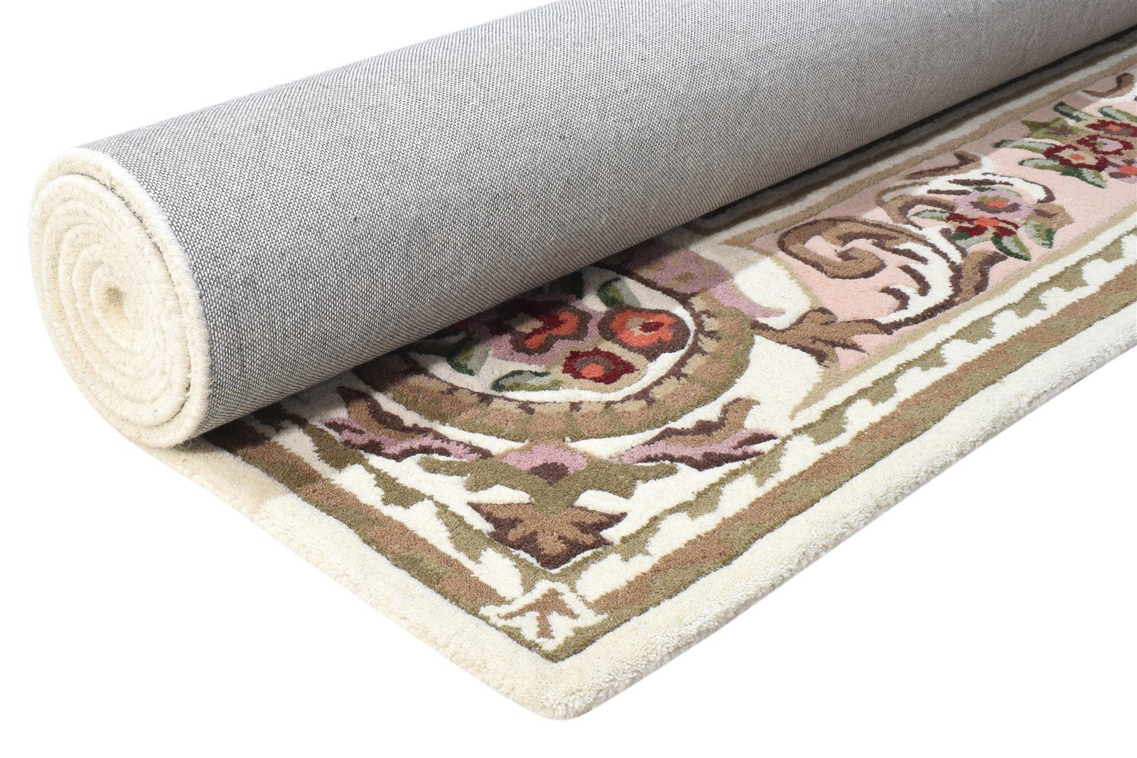 Hand Tufted Cream Wool Rug 7' X 10' Persian Abbuson Oriental Large Carpet   7865073467541