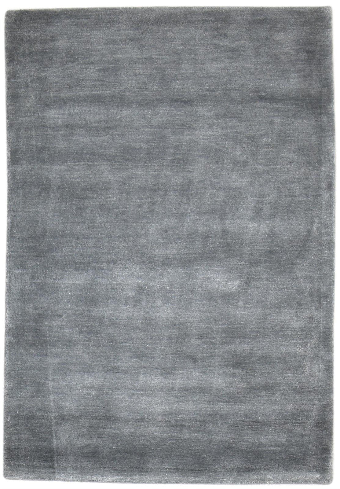 Hand Tufted Dark Grey Wool Rug 3X5 Modern Scandinavian Solid Room Size Carpet   7864142790805