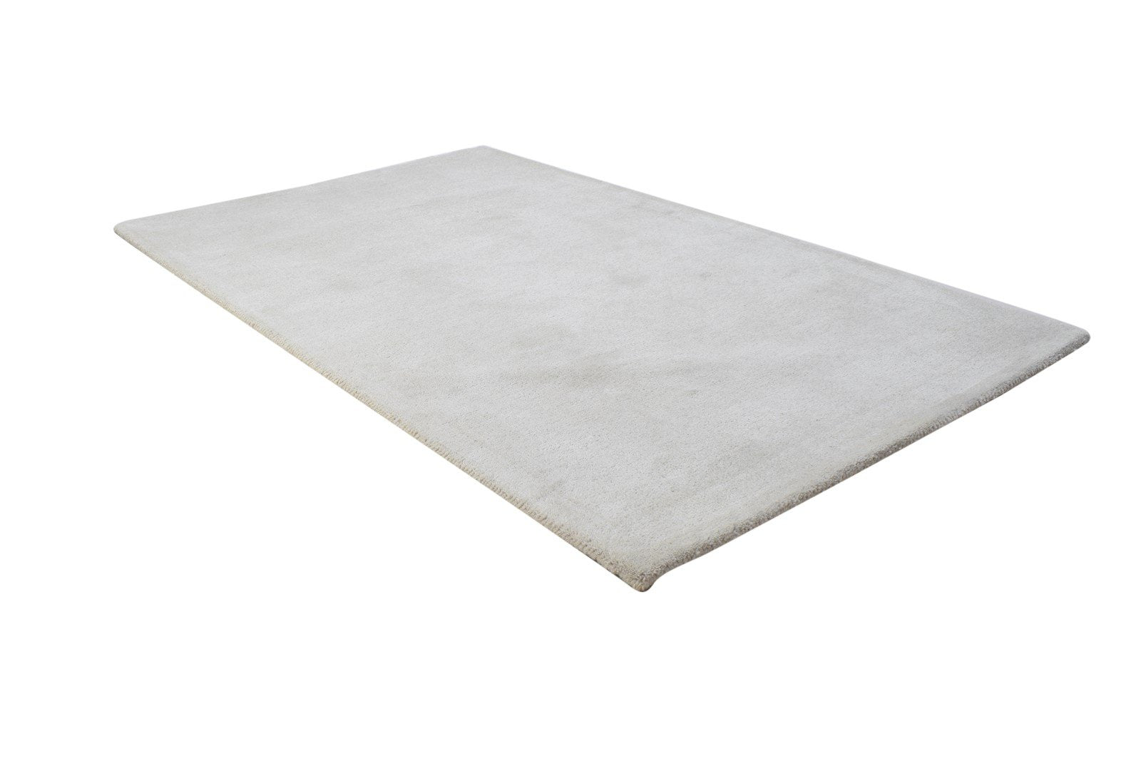 Hand Tufted Grey Wool Rug 3' X 5' Modern Scandinavian Solid Room Size Carpet   7864311578773