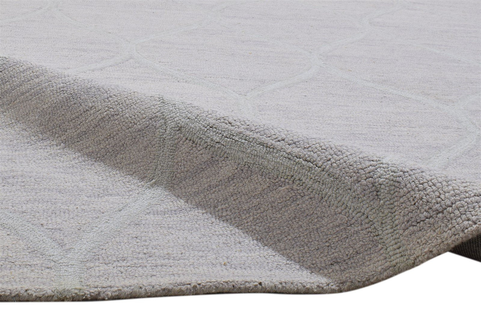 Hand Tufted Grey Wool Rug 5' X 8' Modern Scandinavian Solid Room Size Carpet   7860706312341