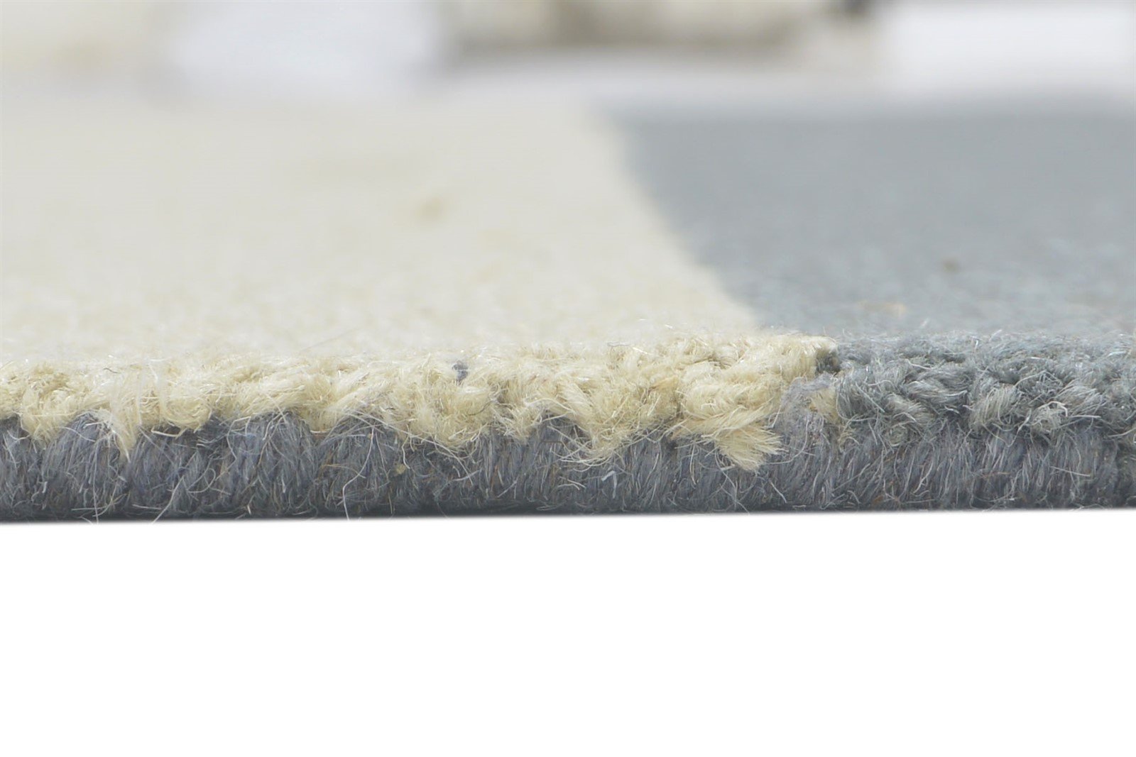 Hand Tufted Grey Wool Rug 5' X 8' Modern Scandinavian Striped Room Size Carpet   7860706443413