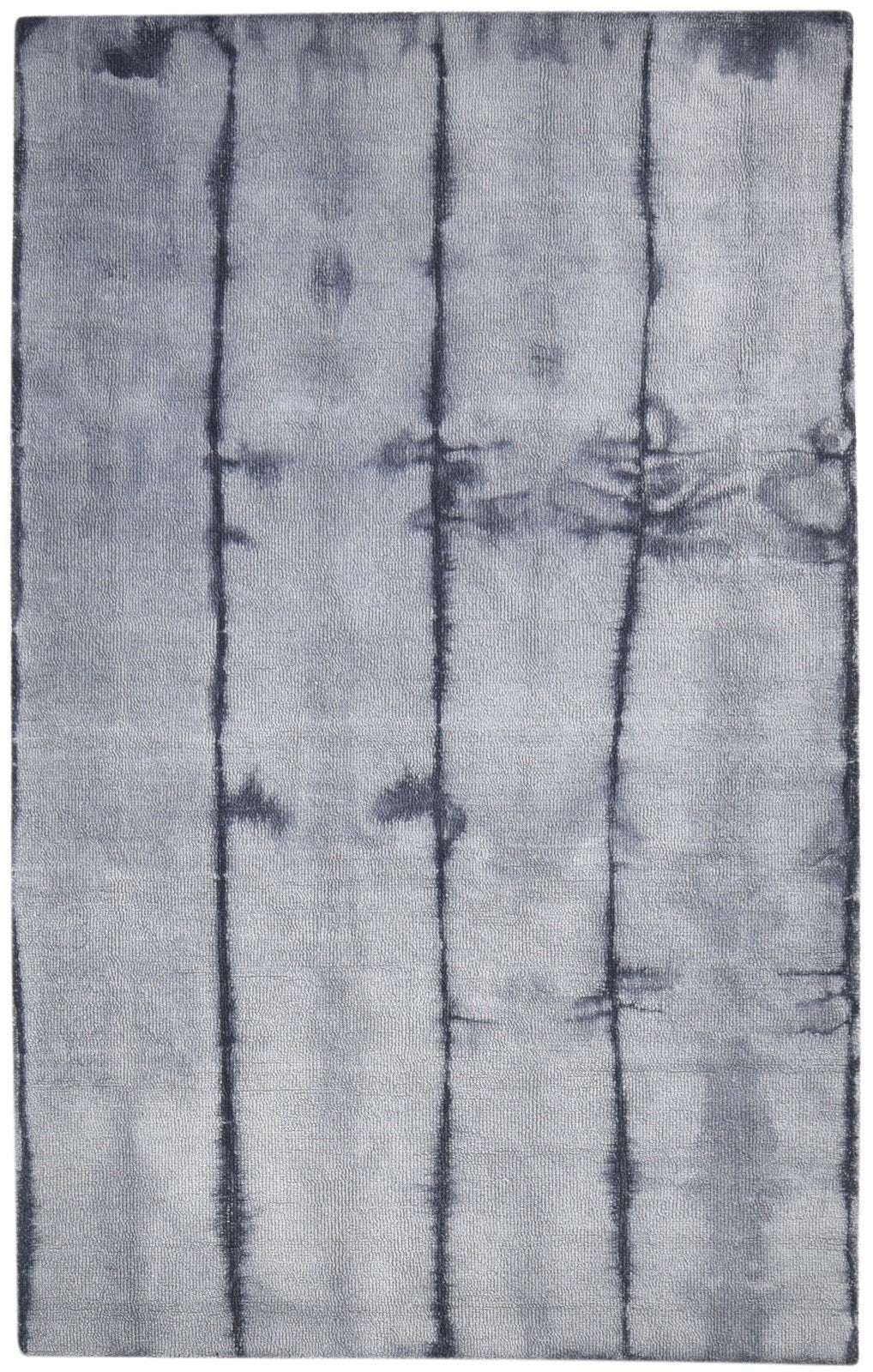 Hand Tufted Grey Wool Rug 5' X 8' Modern Shibori Tie Dye Room Size Carpet   7865203556501