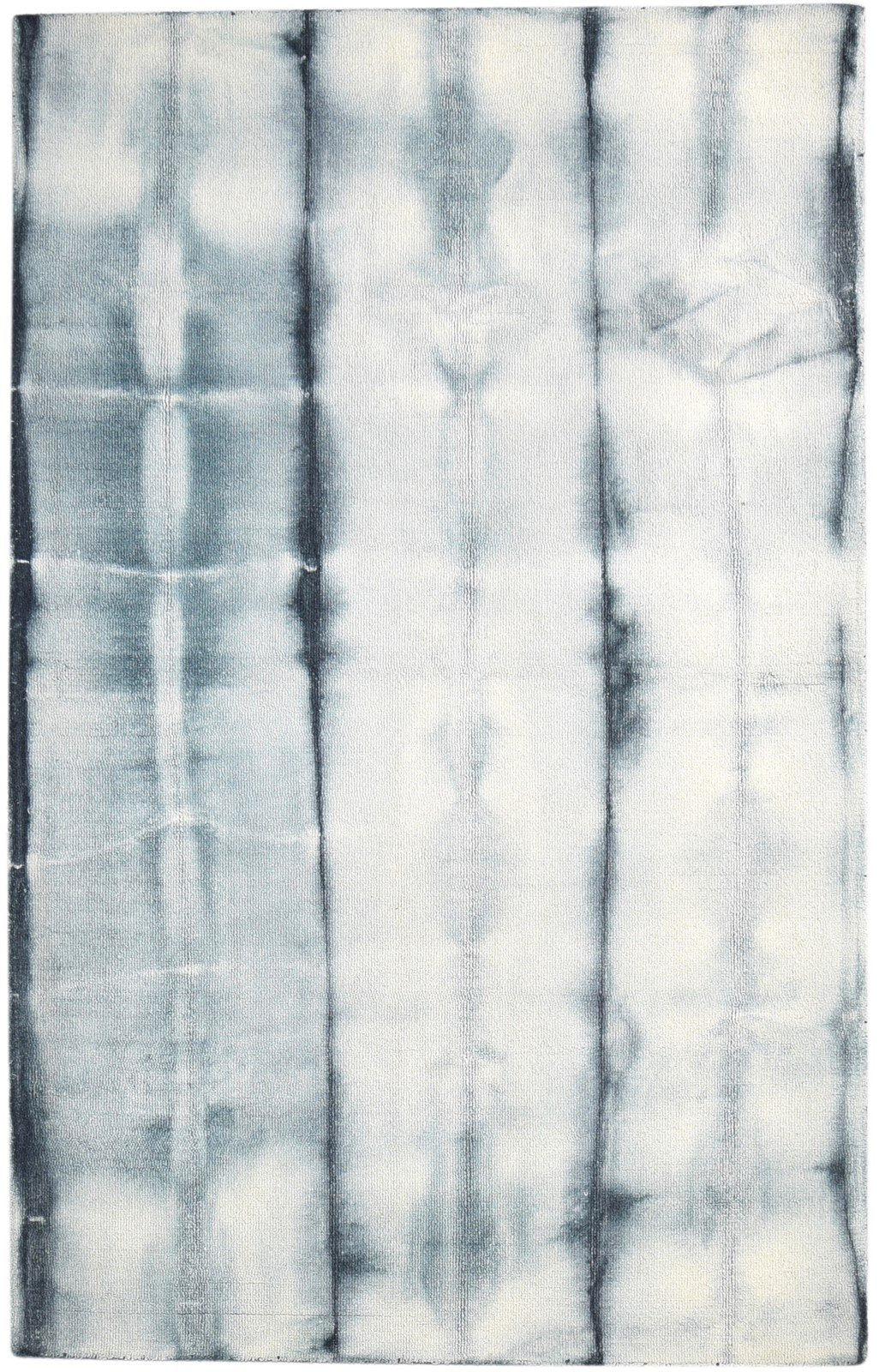 Hand Tufted Grey Wool Rug 5' X 8' Modern Shibori Tie Dye Room Size Carpet   7865174687893