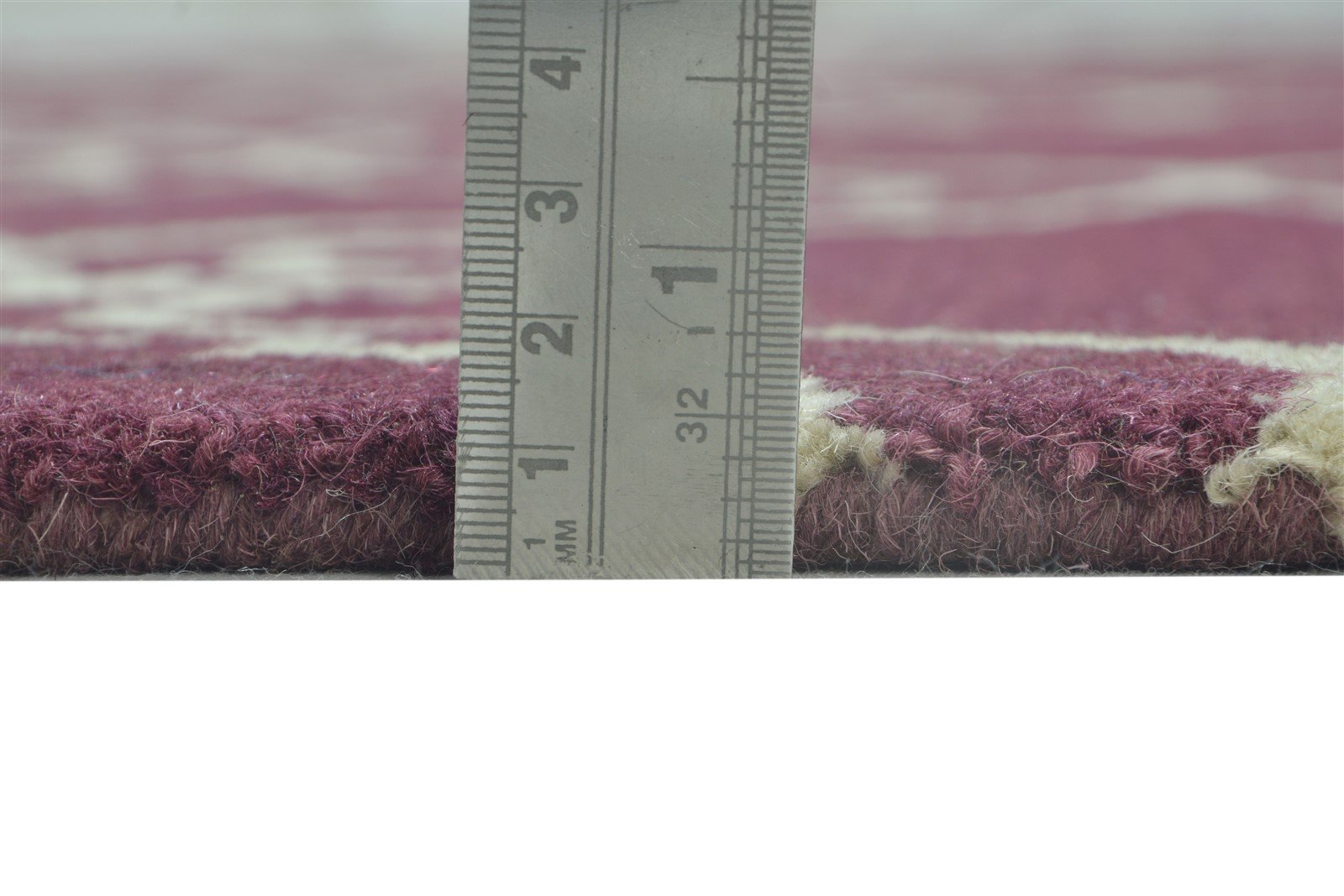 Evangelia Hand Tufted Purple Wool Rug 5' X 8' Modern Moroccan Trellis   7864241848469
