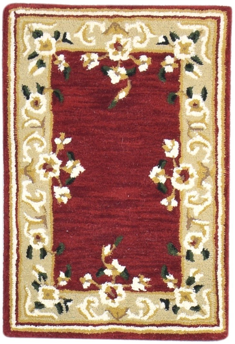 Hand Tufted Red Wool Rug 2' X 3' Persian Abbuson Oriental Small Carpet   7865072156821