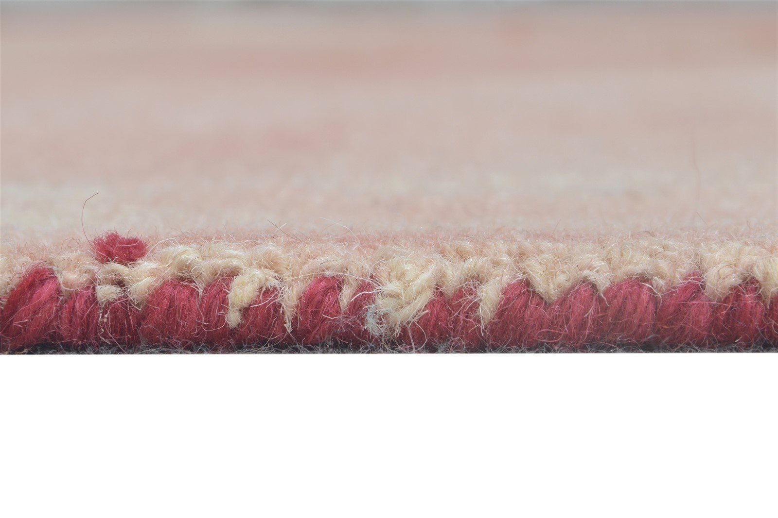 Brenna Hand Tufted Red Wool Rug 5' X 8' Modern Shibori Tie Dye   7865172164757