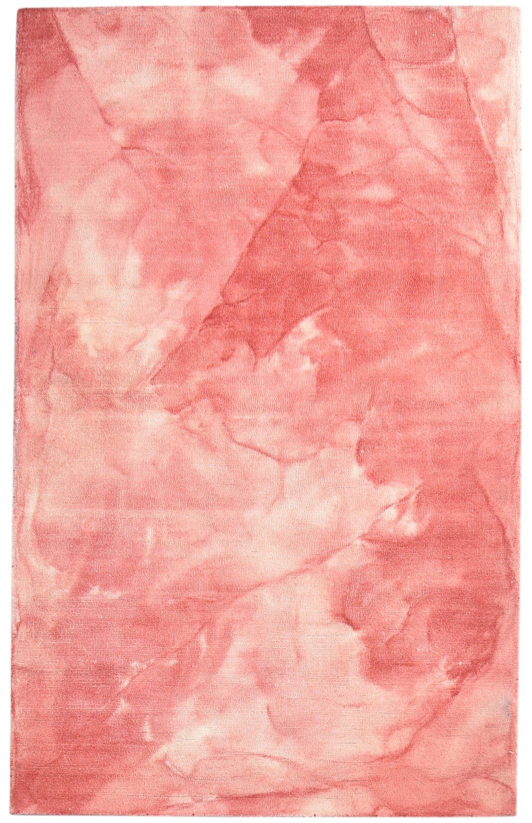 Hand Tufted Red Wool Rug 5' X 8' Modern Shibori Tie Dye Room Size Carpet   7865172754581