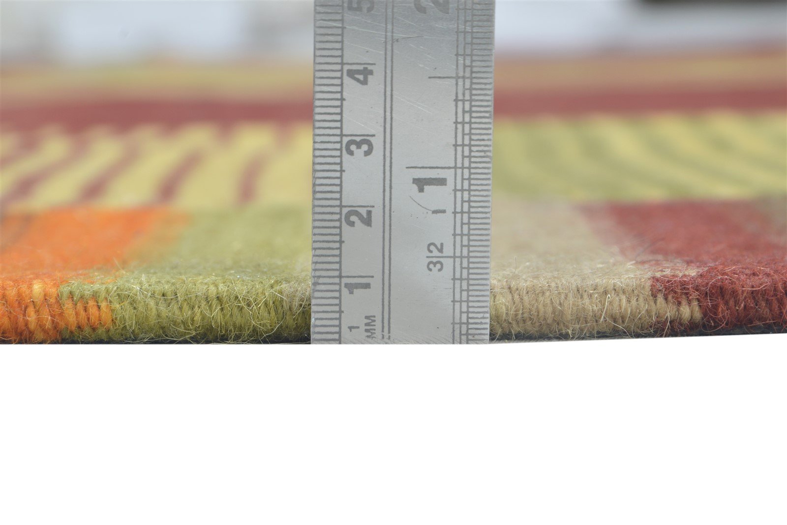 Hand Tufted Red Wool Rug 7' X 10' Modern Scandinavian Geometric Large Carpet   7864112382101