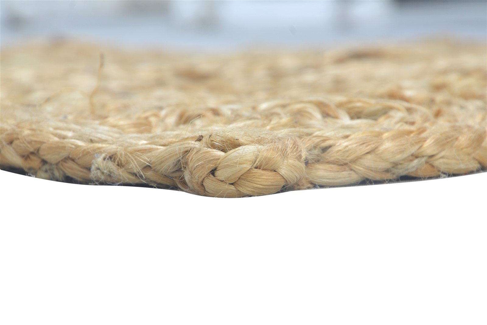 Hand Woven Beige Jute Rug 3' X 9' Modern Scandinavian Solid Room Size Runner   7864311840917
