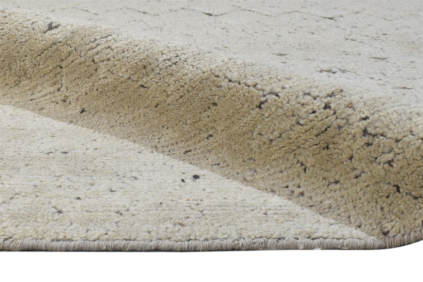 Hand Woven Beige Silk Rug 8' X 10' Modern Scandinavian Tribal Large Carpet   7864788615317