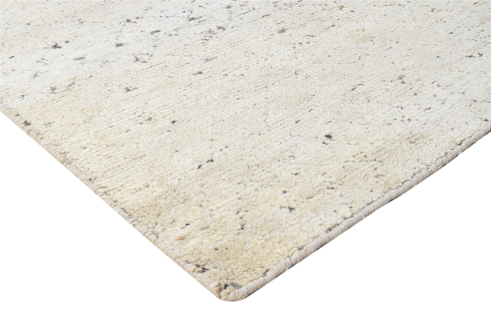 Hand Woven Beige Silk Rug 8' X 10' Modern Scandinavian Tribal Large Carpet   7864788615317