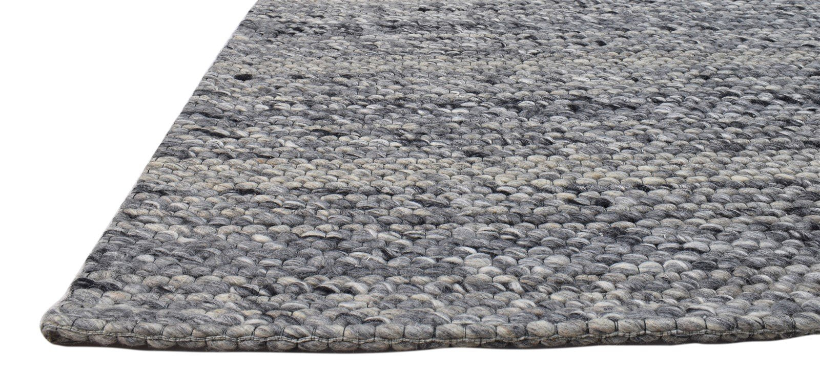Hand Woven Black Wool Rug 5' X 8' Modern Scandinavian Striped Room Size Carpet   7860679737493