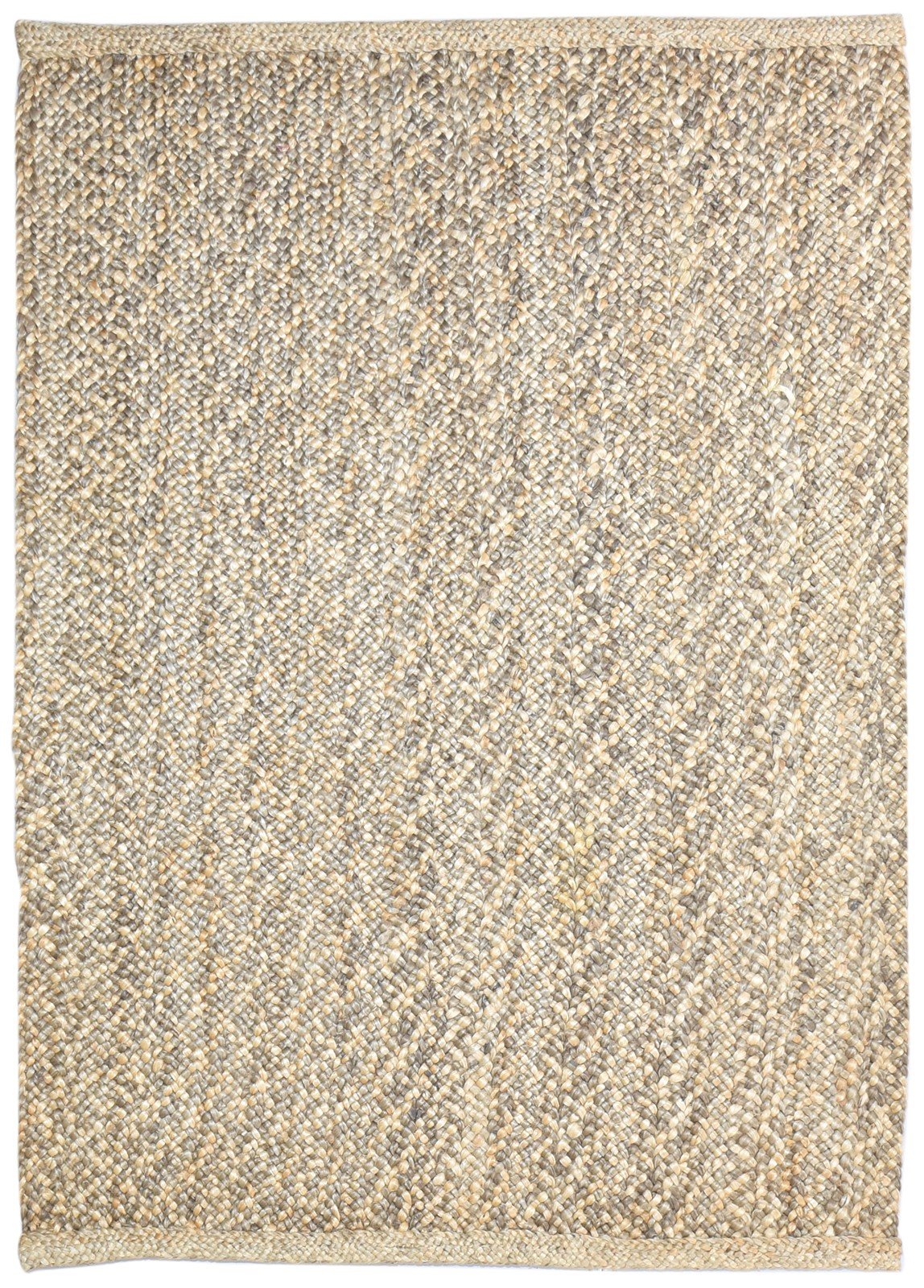 Hand Woven Brown Jute Rug 5' X 8' Modern Scandinavian Solid Room Size Carpet   7864964219029