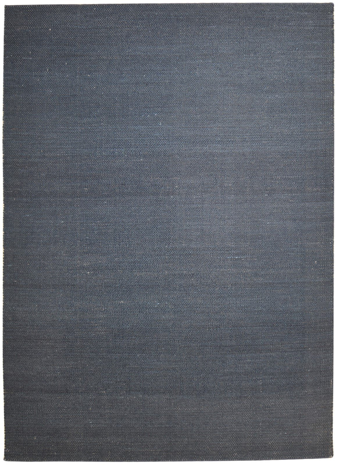 Hand Woven Charcoal Jute Rug 5' X 11' Modern Scandinavian Solid Room Size Carpet   7864778293397