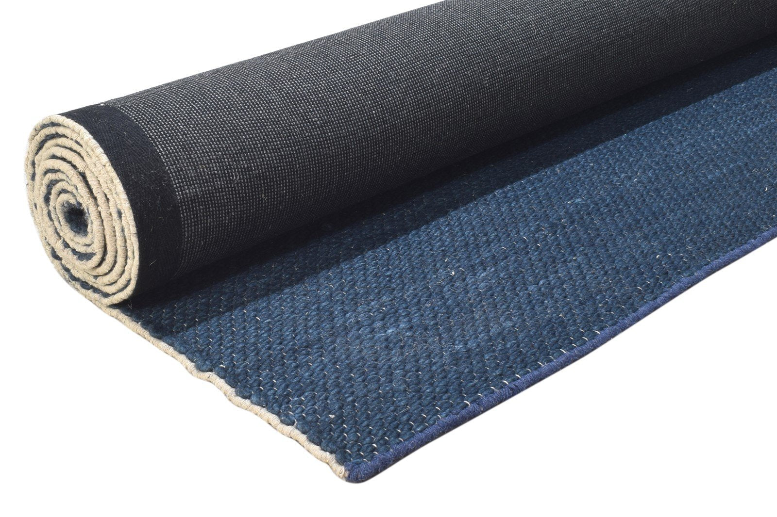 Hand Woven Charcoal Jute Rug 5' X 11' Modern Scandinavian Solid Room Size Carpet   7864778293397
