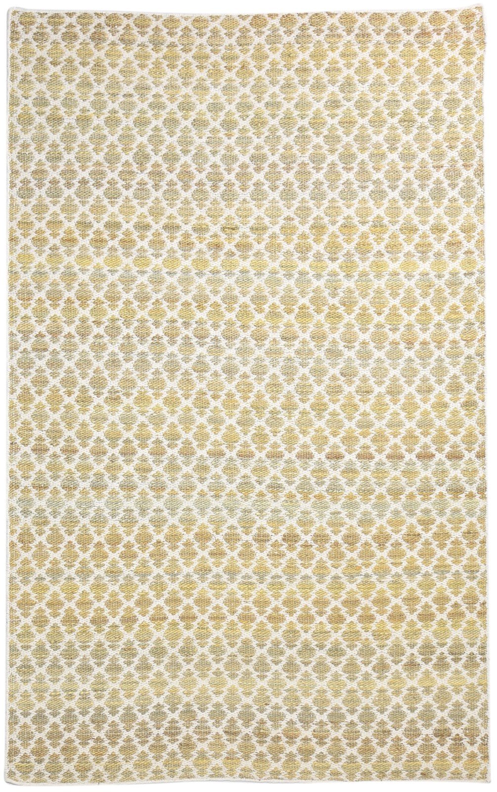 Hand Woven Gold Jute Rug 5' X 8' Modern Moroccan Trellis Room Size Carpet   7865005310101
