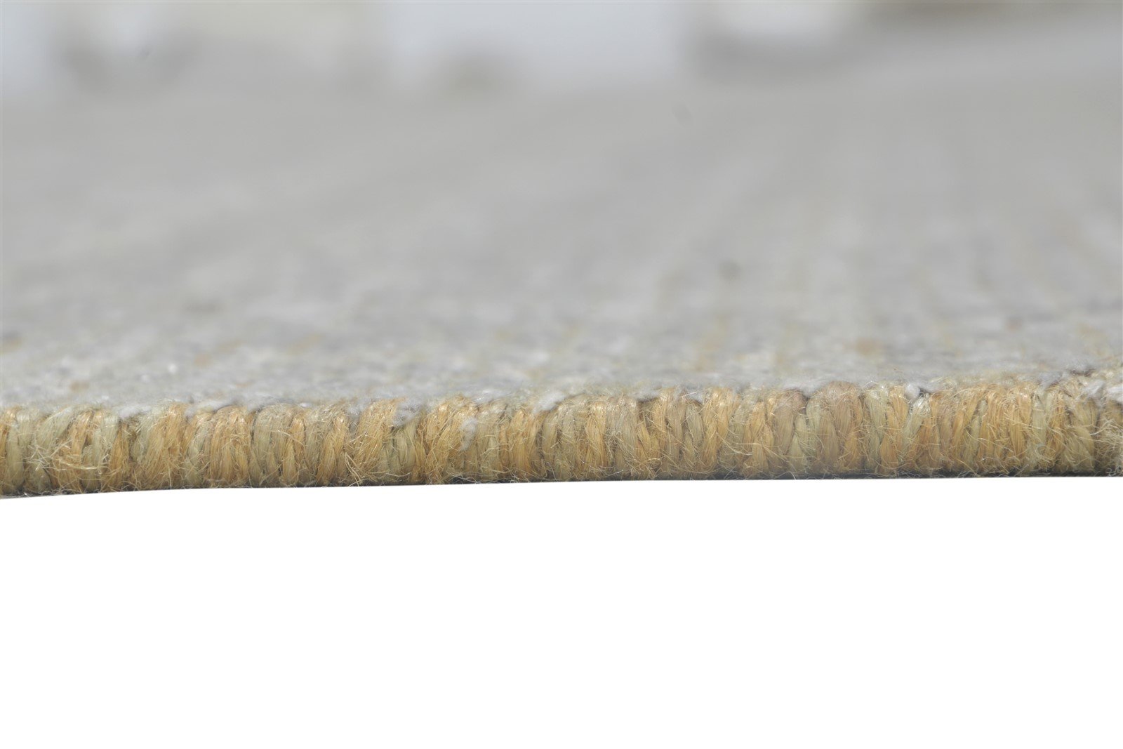 Hand Woven Grey Jute / Silk Rug 6X8 Modern Scandinavian Solid Room Size Carpet   7864179687573