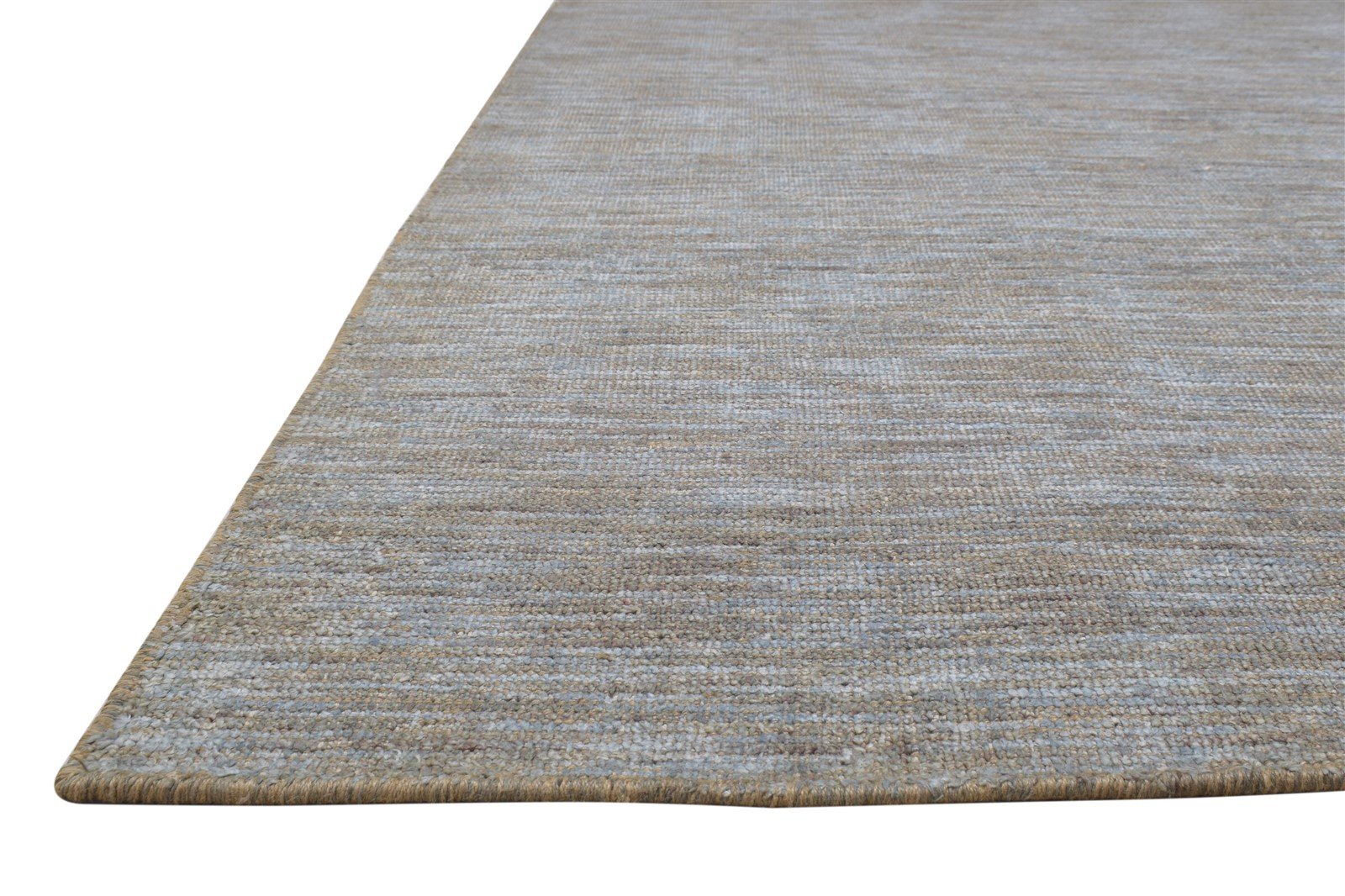 Hand Woven Grey Jute / Silk Rug 6X8 Modern Scandinavian Solid Room Size Carpet   7864180408469