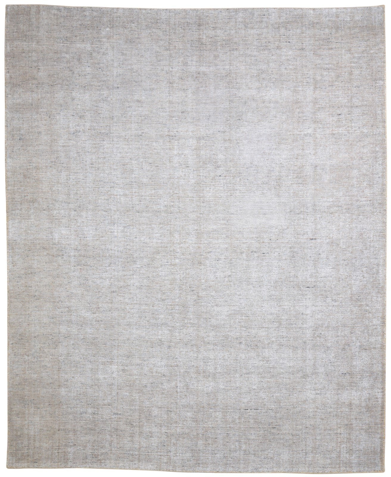 Hand Woven Grey Jute / Silk Rug 8' X 10' Modern Scandinavian Solid Large Carpet   7864181227669