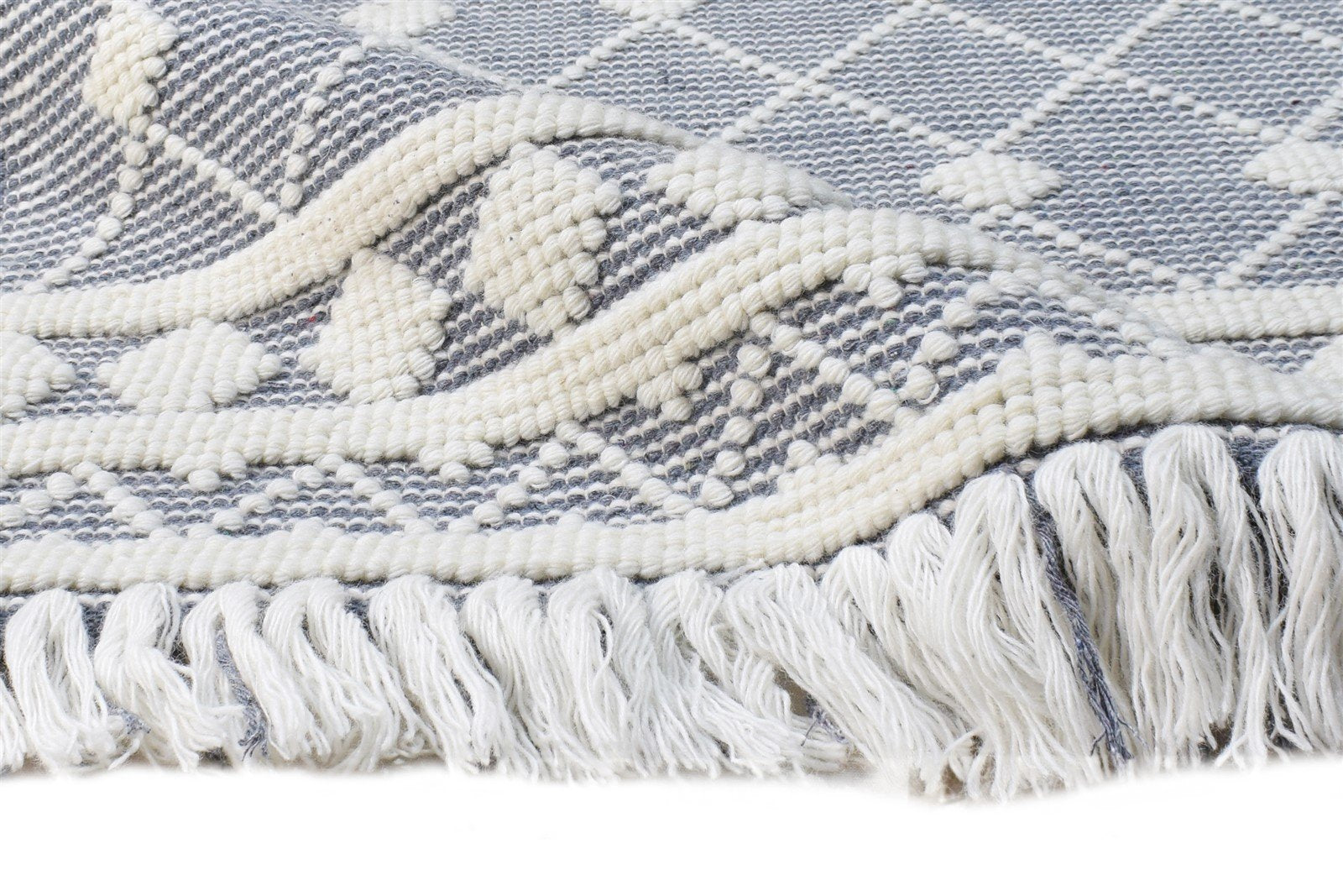 Hand Woven Grey New Zealand Wool Rug 3X4 Modern Scandinavian Nordic Small Carpet   7865180618901
