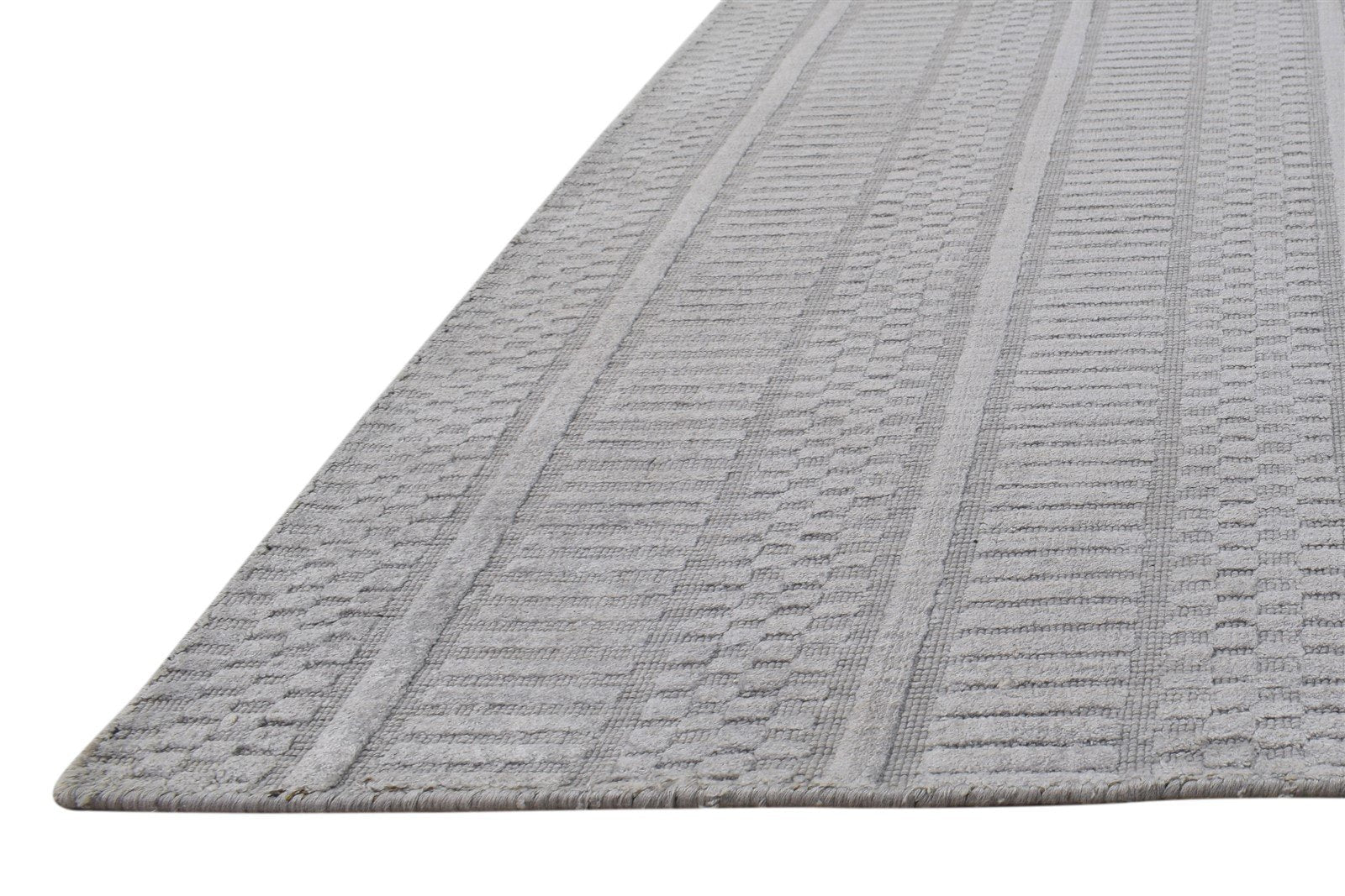 Hand Woven Grey Wool Rug 8' X 10' Persien Scandinavian Oriental Large Carpet   7864807129237