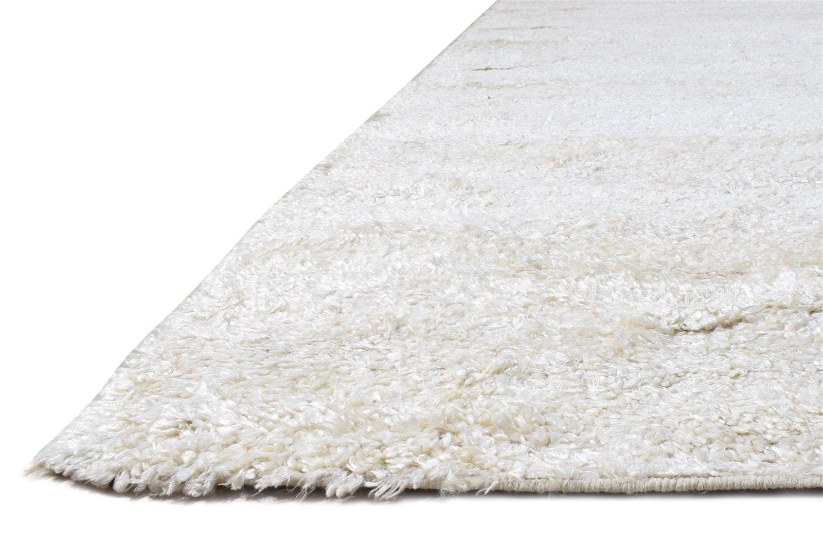 Hand Woven Ivory Polyester Rug 9' X 12' Modern American Abstract Large Carpet   7865106792597