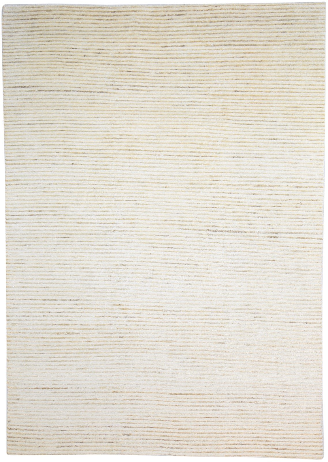 Hand Woven Sage Silk Rug 8' X 11' Modern Scandinavian Striped Large Carpet   7864933810325