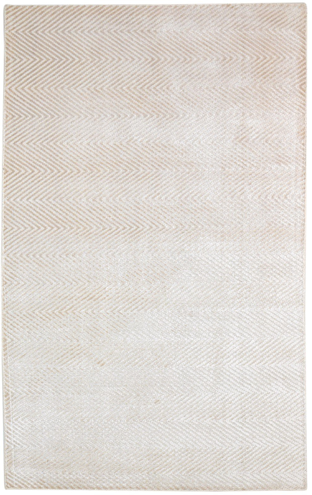 Handloom Beige Silk Rug 5' X 8' Modern Scandinavian Diamond Room Size Carpet   7864772624533
