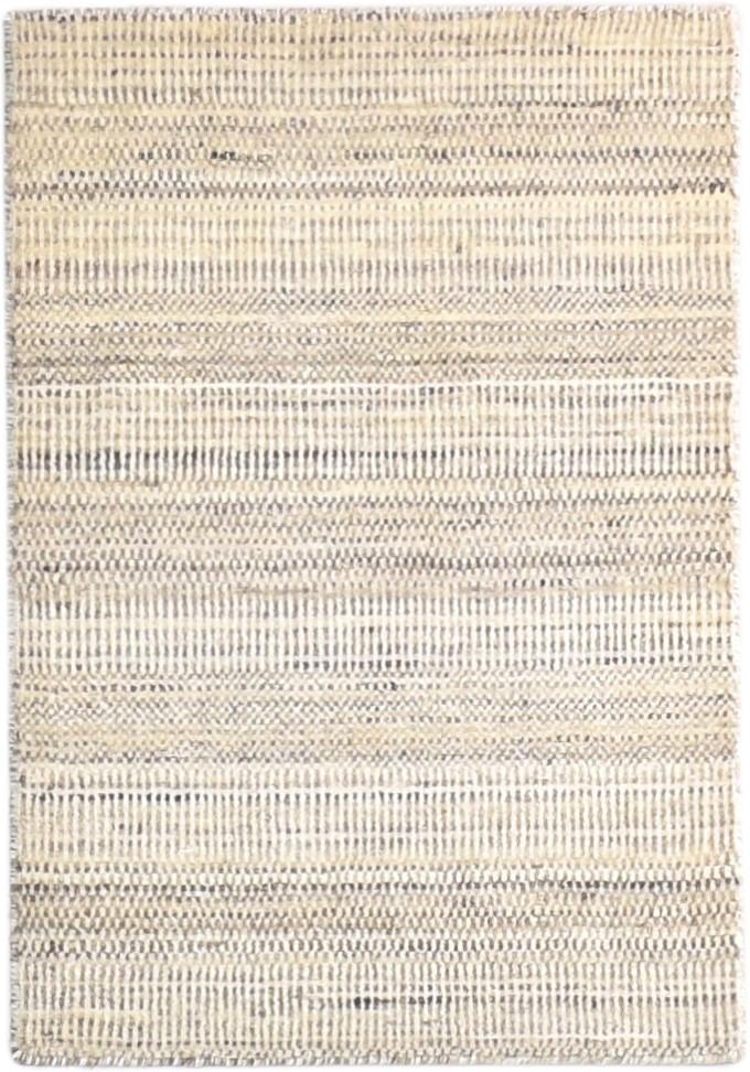 Handloom Beige Wool Rug 2' X 3' Modern Agra Grass Trellis Small Carpet   7865138446485