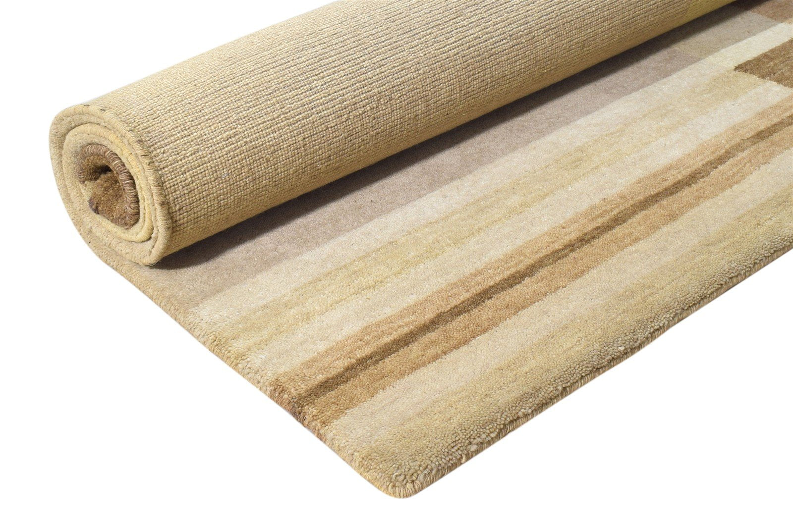 Jacynth Handloom Beige Wool Rug 4' X 5' Modern Scandinavian Geometric   7865075302549