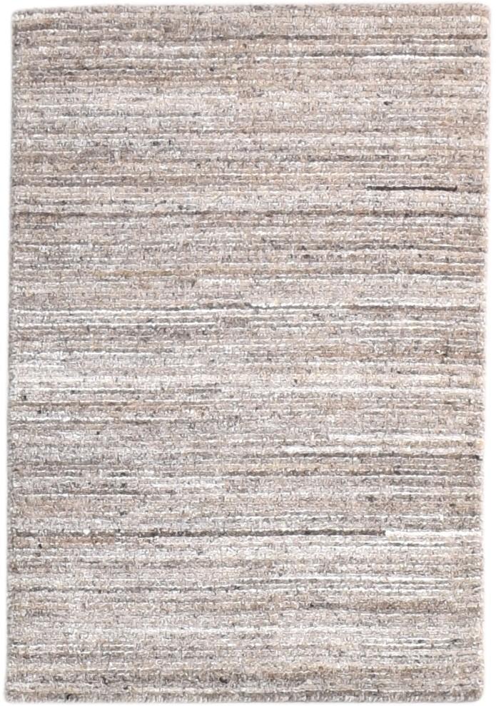 Handloom Brown Wool Rug 2' X 3' Modern Scandinavian Solid Small Carpet   7865134678165
