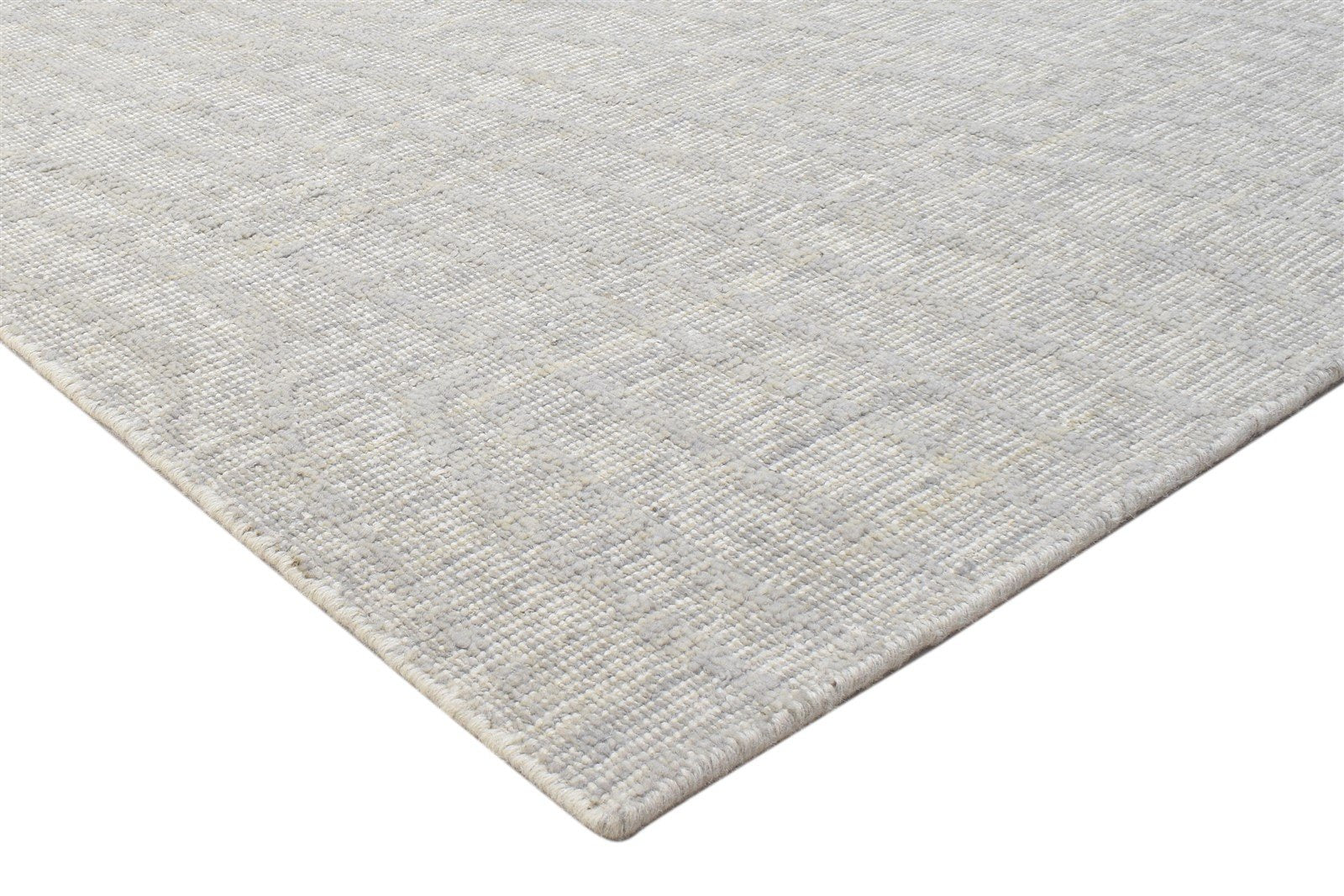 Handloom Brown Wool Rug 4' X 6' Modern Scandinavian Abstract Room Size Carpet   7864152293525