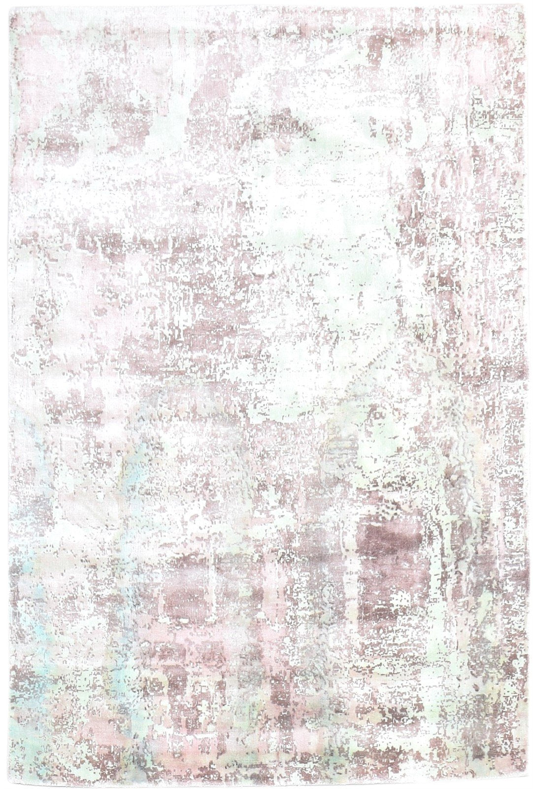 Handloom Chocolate Silk Rug 4' X 6' Modern American Abstract Room Size Carpet   7865144901781