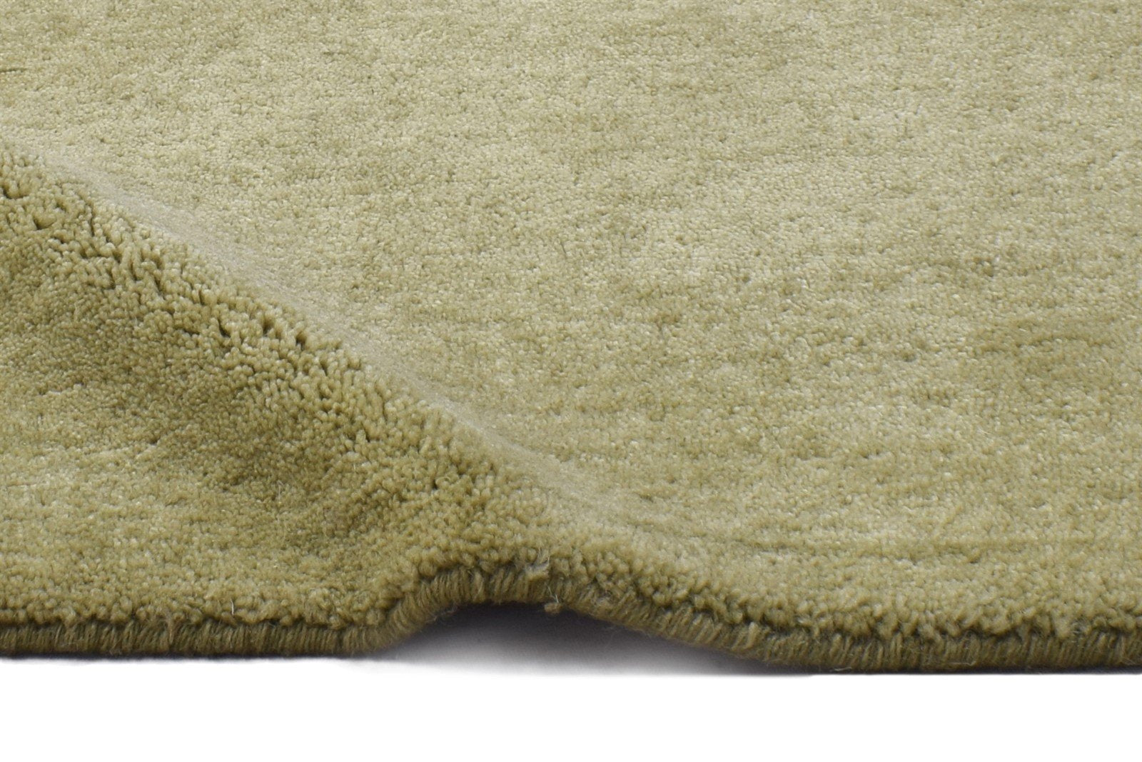Handloom Gold Wool Rug 2' X 2' Modern Scandinavian Solid Small Carpet   7864127029397