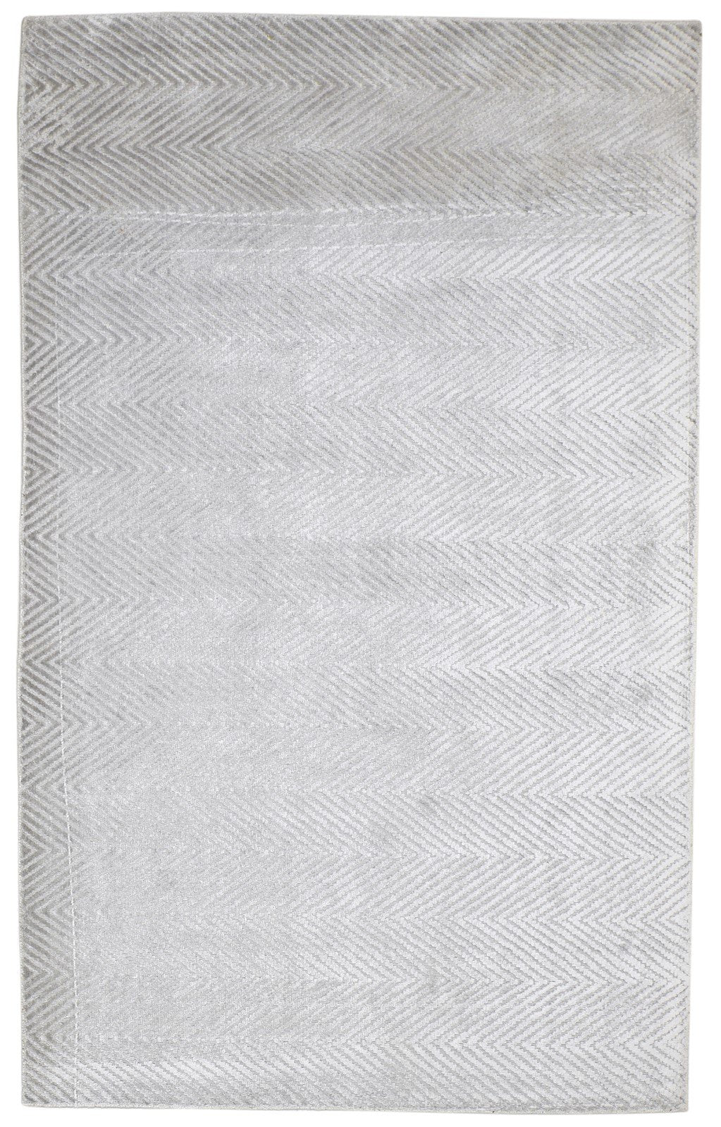 Handloom Grey Silk Rug 5' X 8' Modern Scandinavian Diamond Room Size Carpet   7864312234133