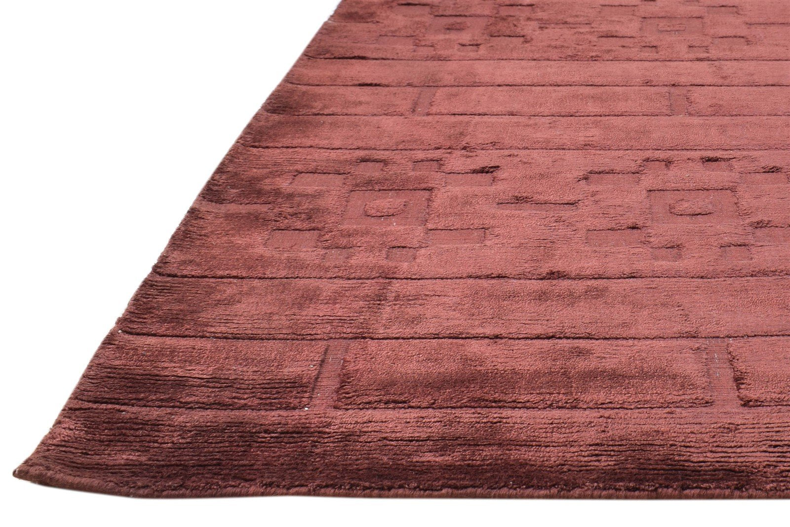 Handloom Red Silk Rug 5' X 8' Modern French Floral Room Size Carpet   7860697497749