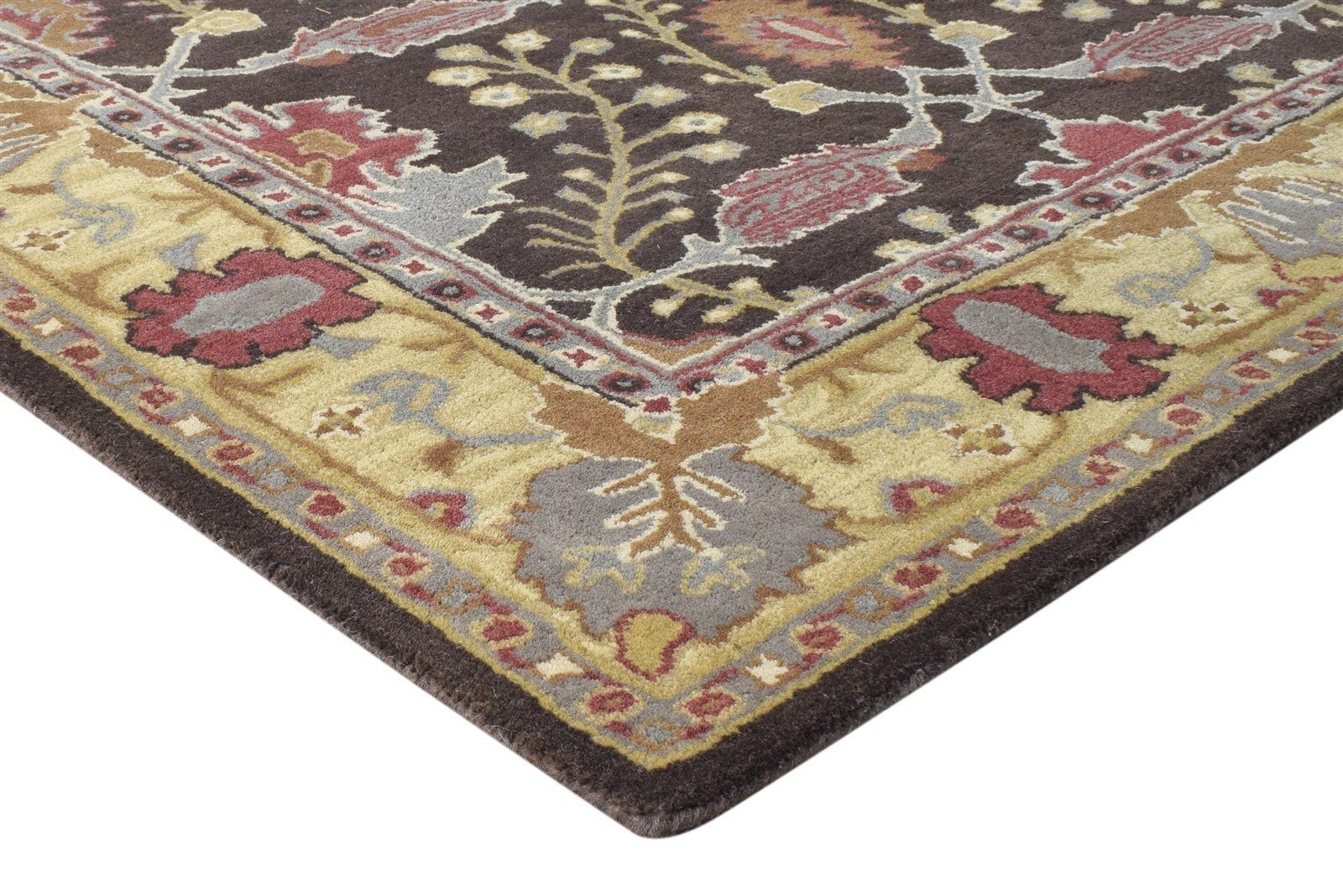 Handmade Oushak Rug Brown Wool Rug Persian Oriental Brandon   8742960758933