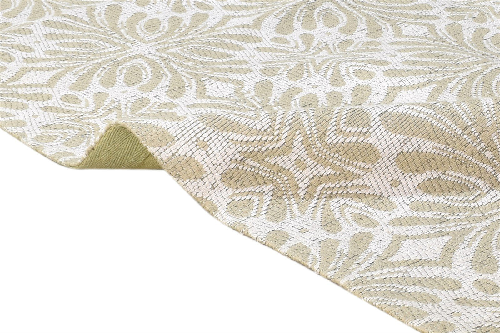 Helga Jacquard Loom Brown Jacquard Rug 5' X 8' Modern French Floral   7864464998549