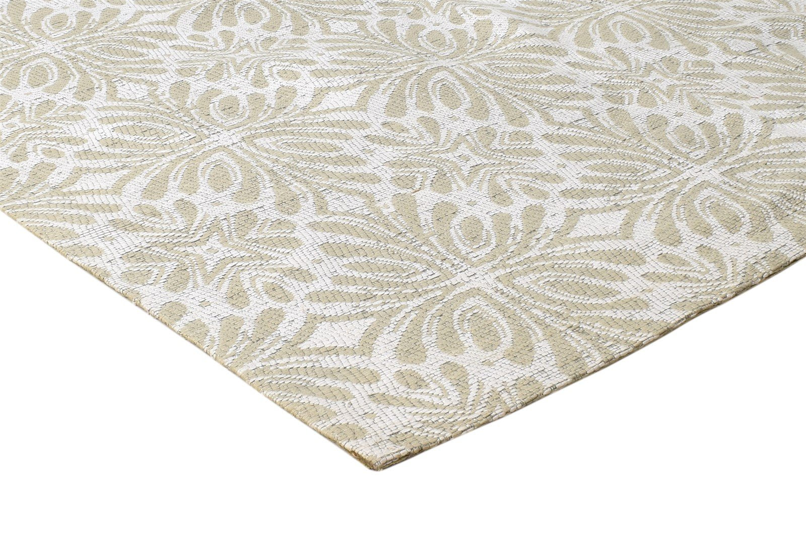 Helga Jacquard Loom Brown Jacquard Rug 5' X 8' Modern French Floral   7864464998549