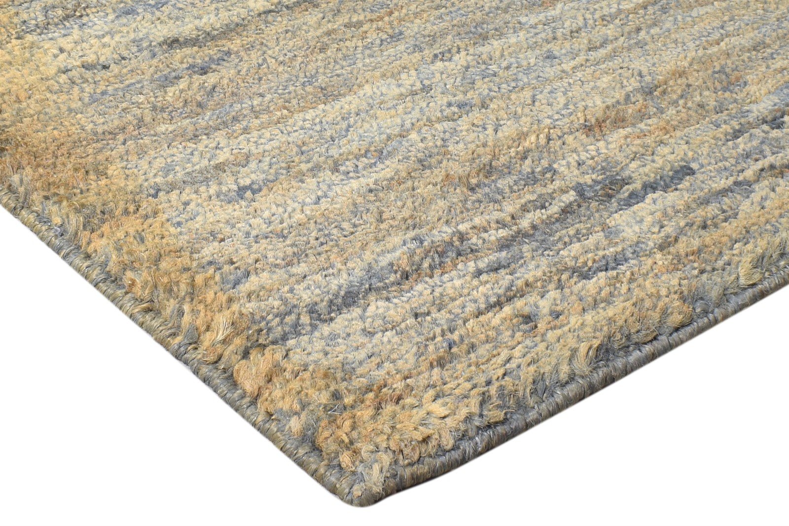 Hemp Brown Rug 2' X 3' Hand Knotted Small Carpet   7865141166229