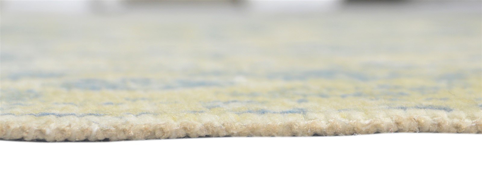 Ivory Wool Rug 6' X 9' Persian Hand Knotted Nain Distressed Room Size Carpet   7864082202773